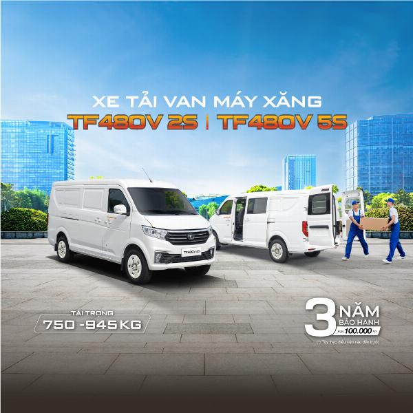 XE TẢI VAN THACO TF480V: GIẢI PHÁP VẬN CHUYỂN TỐI ƯU VỚI KHOANG HÀNG LỚN NHẤT PHÂN KHÚC
